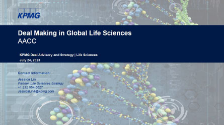 Deal Making in Global Life Sciences 2023 Cover Image