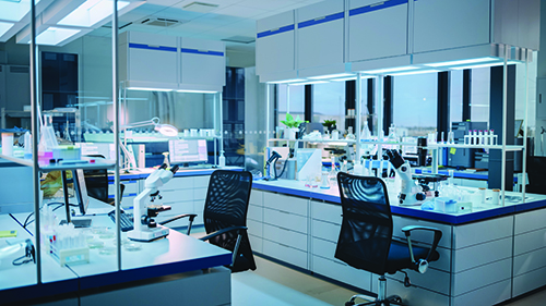 A view of a laboratory