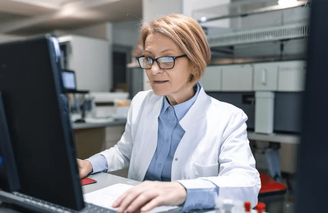 Person on computer